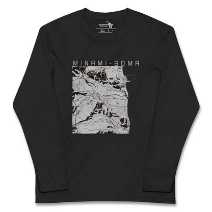 【南相馬（福島県）】地図柄ロングスリーブTシャツ