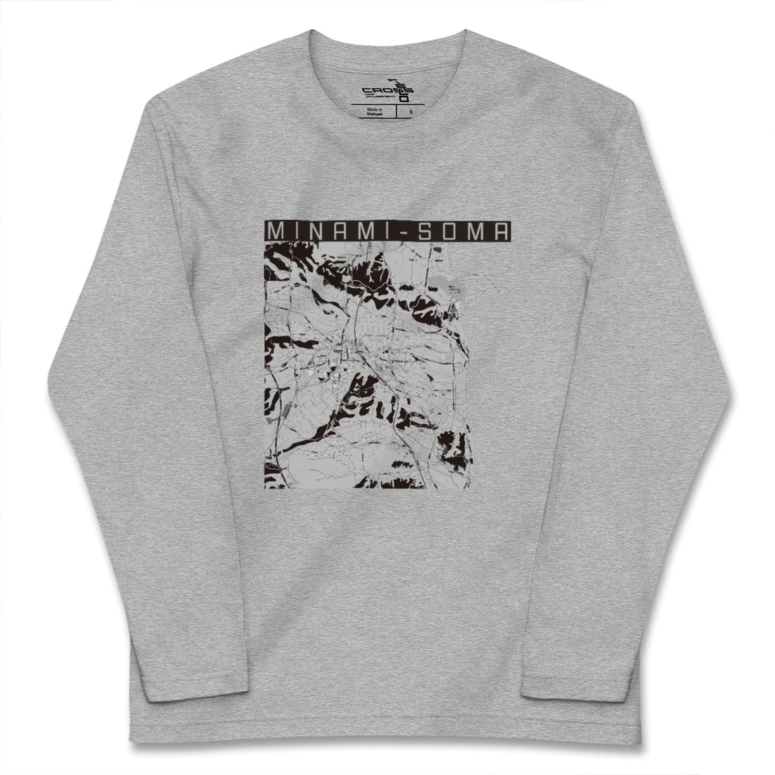 【南相馬（福島県）】地図柄ロングスリーブTシャツ