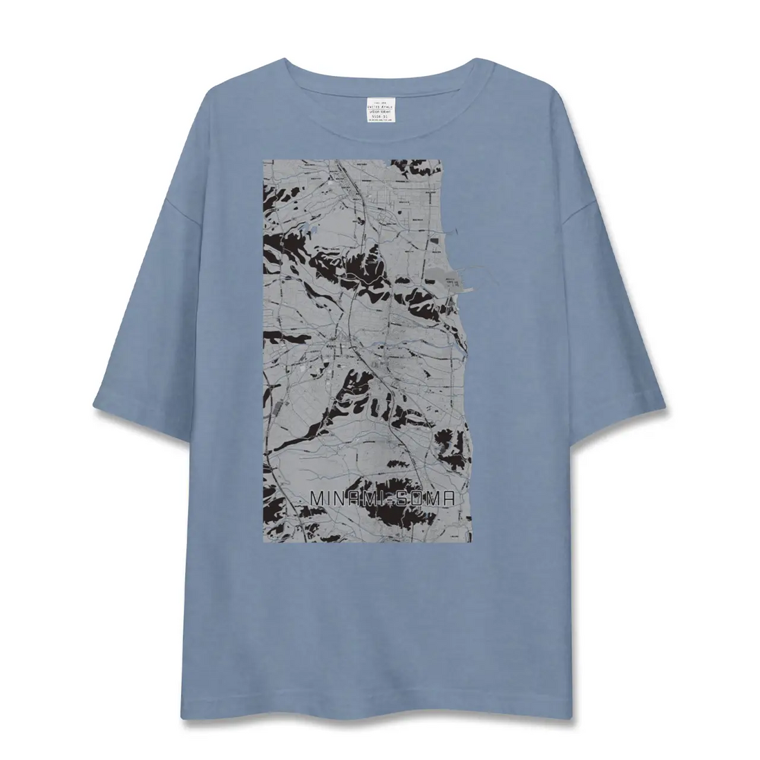 【南相馬(福島県)】地図柄ビッグシルエットTシャツ