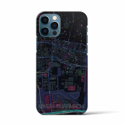 【南砂町（東京都）】地図柄iPhoneケース（バックカバータイプ）