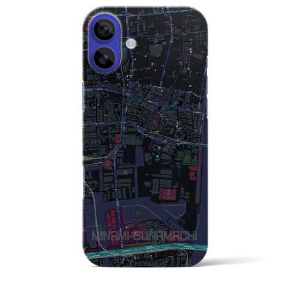 【南砂町（東京都）】地図柄iPhoneケース（バックカバータイプ）