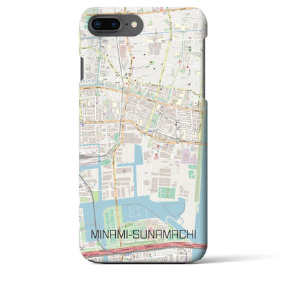 【南砂町（東京都）】地図柄iPhoneケース（バックカバータイプ）