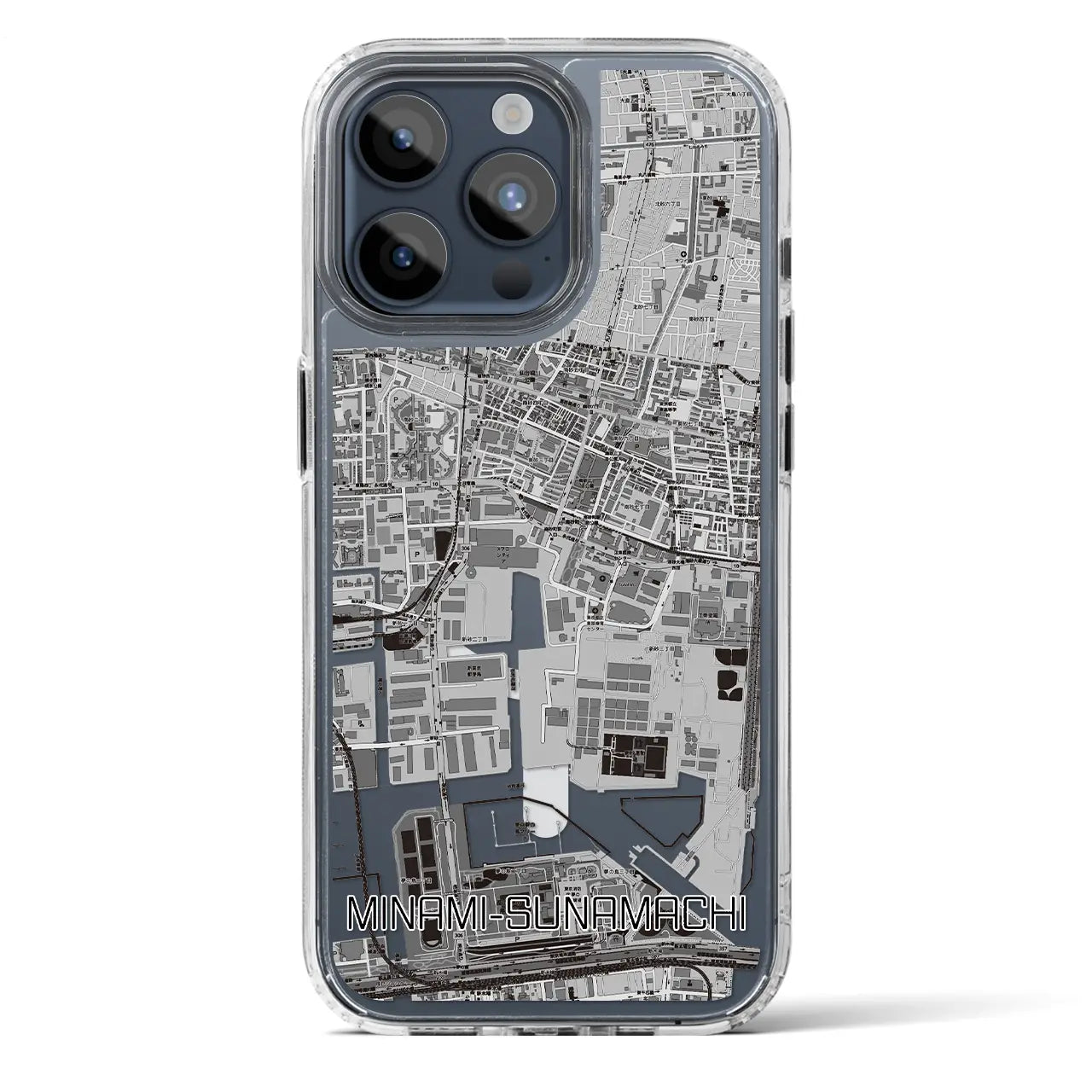 【南砂町（東京都）】地図柄iPhoneケース（MagSafeタイプ）