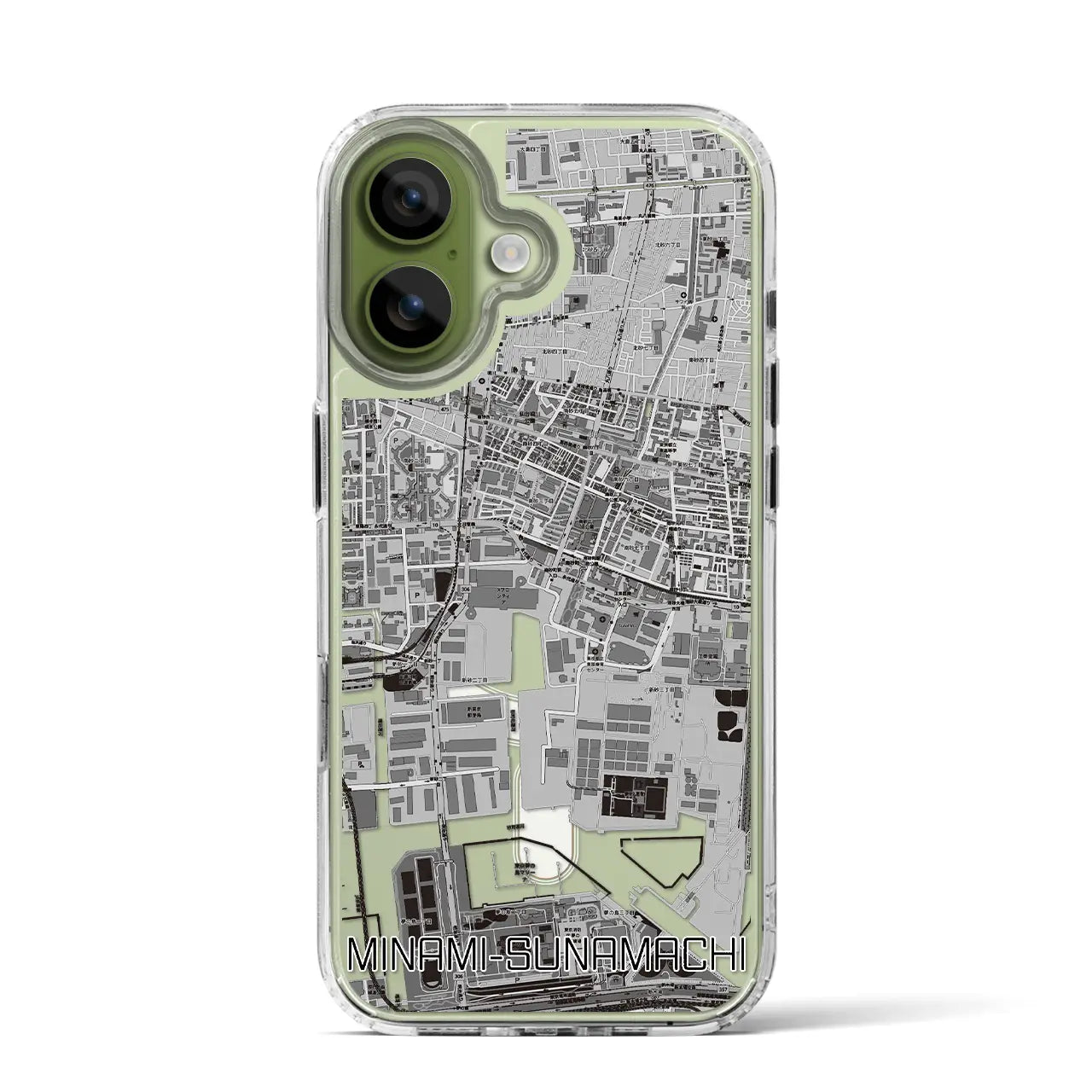 【南砂町（東京都）】地図柄iPhoneケース（MagSafeタイプ）