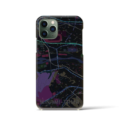 【南多摩（東京都）】地図柄iPhoneケース（バックカバータイプ）