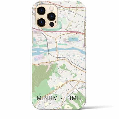 【南多摩（東京都）】地図柄iPhoneケース（バックカバータイプ）