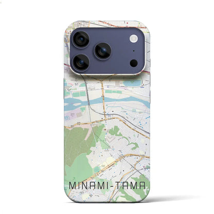 【南多摩（東京都）】地図柄iPhoneケース（バックカバータイプ）