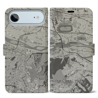 【南多摩（東京都）】地図柄iPhoneケース（手帳タイプ）