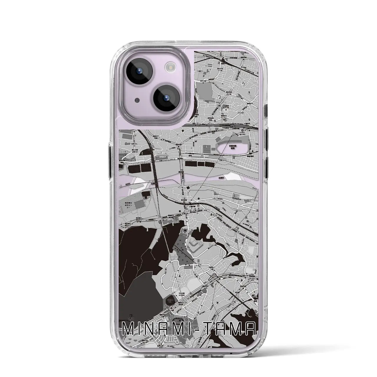 【南多摩（東京都）】地図柄iPhoneケース（MagSafeタイプ）