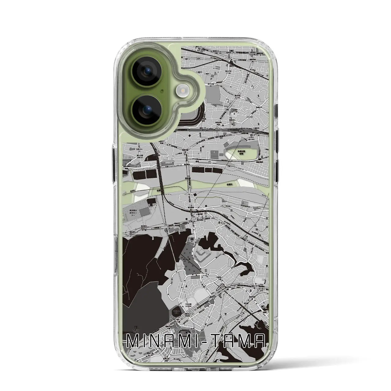 【南多摩（東京都）】地図柄iPhoneケース（MagSafeタイプ）