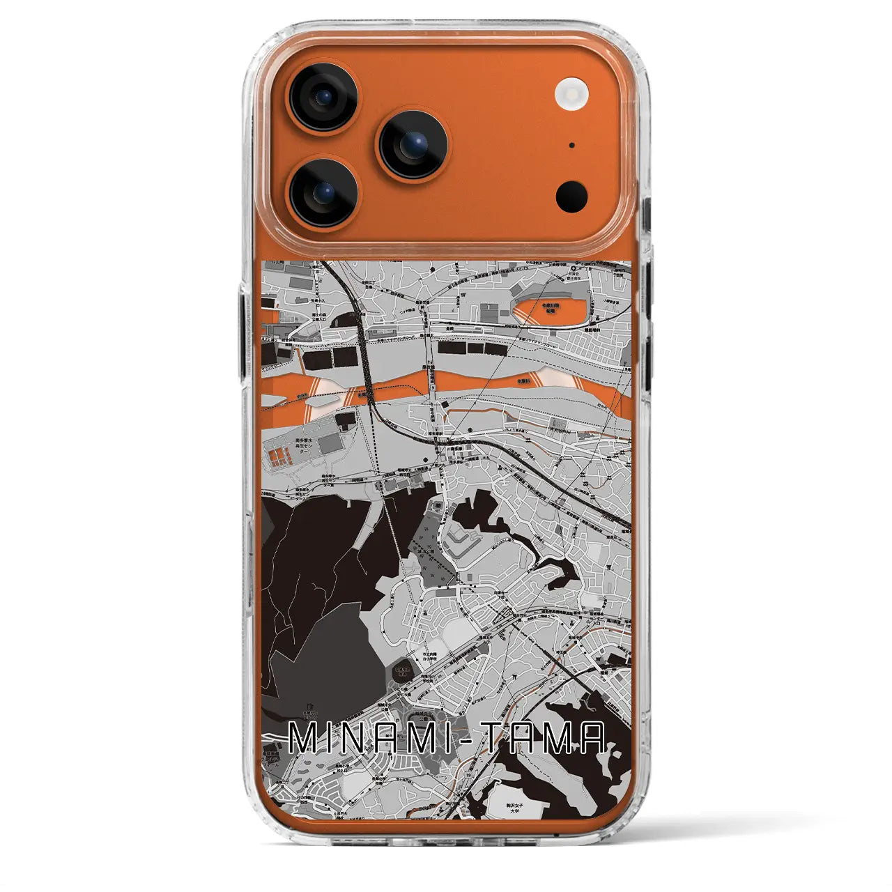 【南多摩（東京都）】地図柄iPhoneケース（MagSafeタイプ）