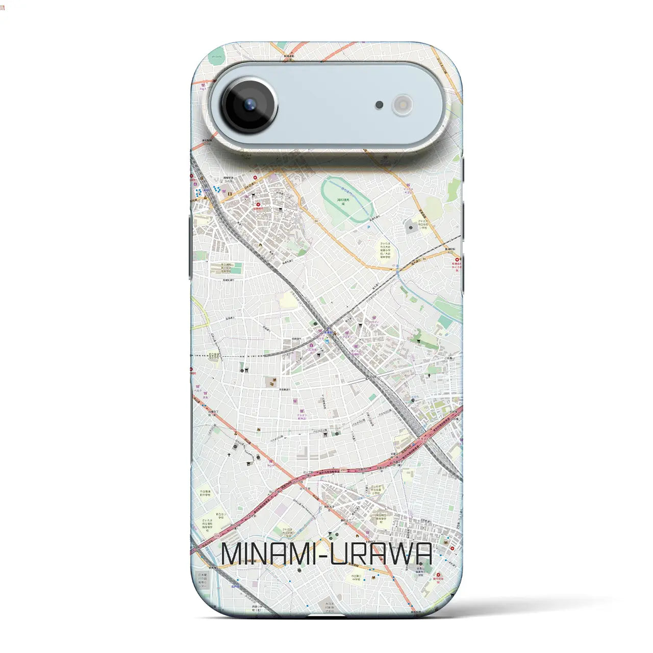 【南浦和（埼玉県）】地図柄iPhoneケース（バックカバータイプ）