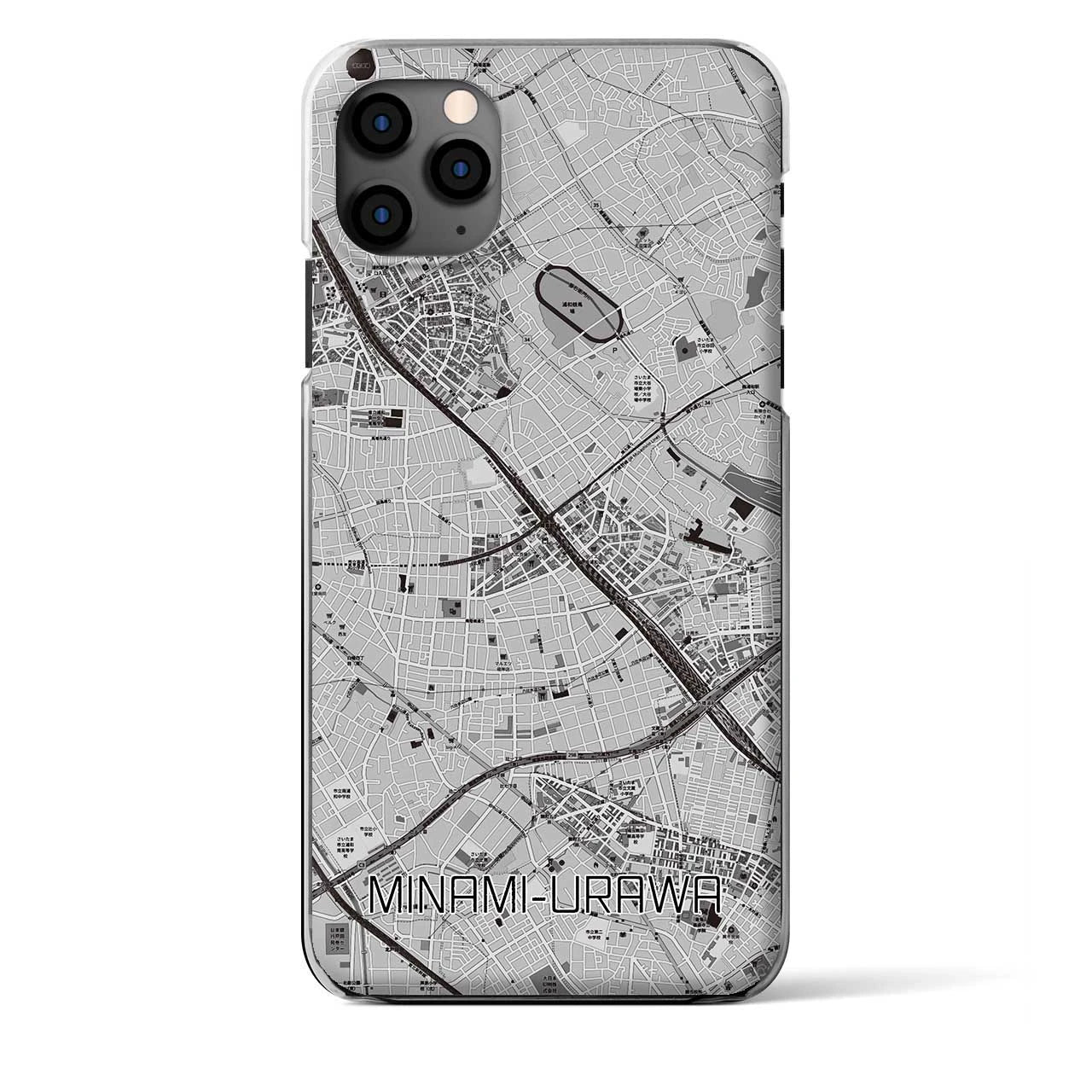 【南浦和（埼玉県）】地図柄iPhoneケース（クリアタイプ）