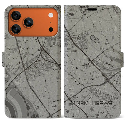 【南浦和（埼玉県）】地図柄iPhoneケース（手帳タイプ）