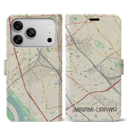 【南浦和（埼玉県）】地図柄iPhoneケース（手帳タイプ）