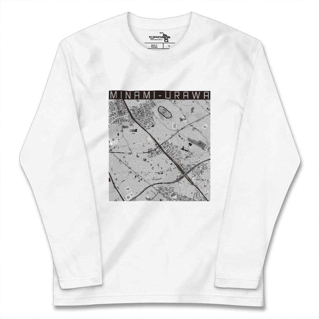 【南浦和(埼玉県)】地図柄ロングスリーブTシャツ