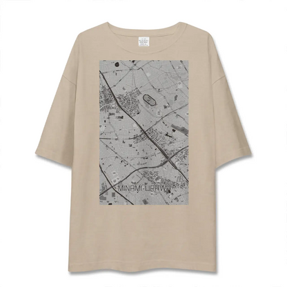 【南浦和（埼玉県）】地図柄ビッグシルエットTシャツ