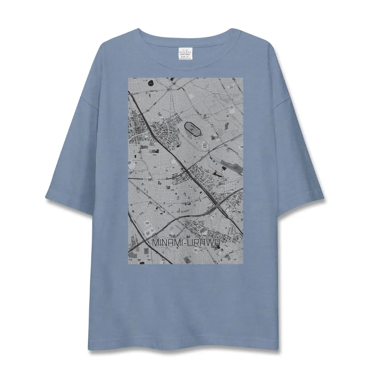 【南浦和（埼玉県）】地図柄ビッグシルエットTシャツ