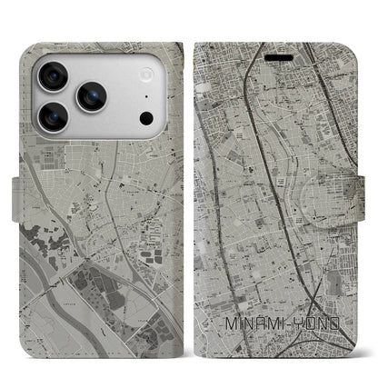 【南与野（埼玉県）】地図柄iPhoneケース（手帳タイプ）