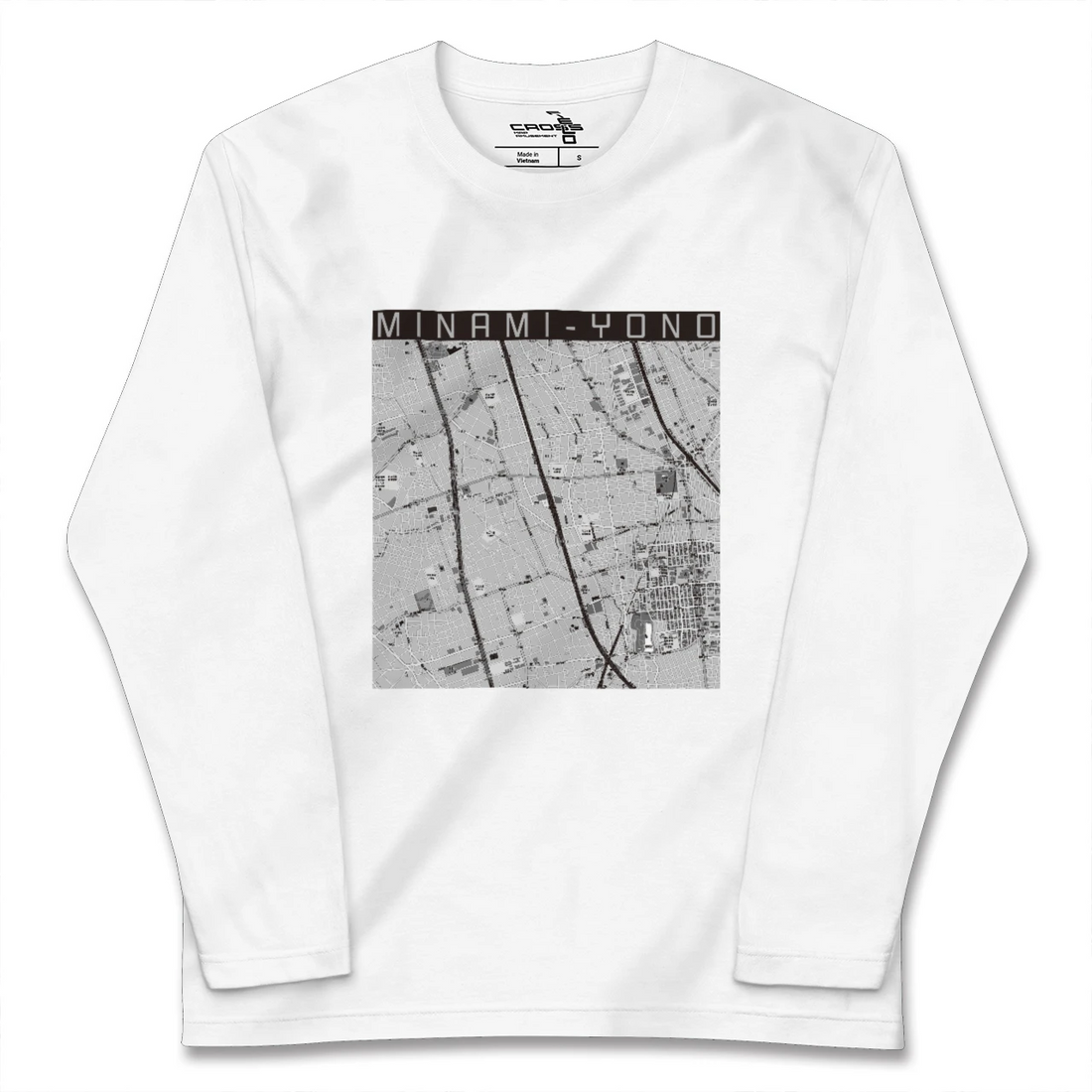 【南与野（埼玉県）】地図柄ロングスリーブTシャツ