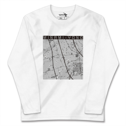 【南与野（埼玉県）】地図柄ロングスリーブTシャツ
