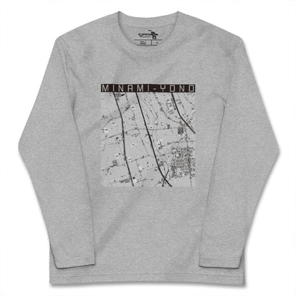 【南与野（埼玉県）】地図柄ロングスリーブTシャツ
