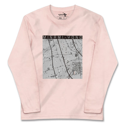 【南与野（埼玉県）】地図柄ロングスリーブTシャツ