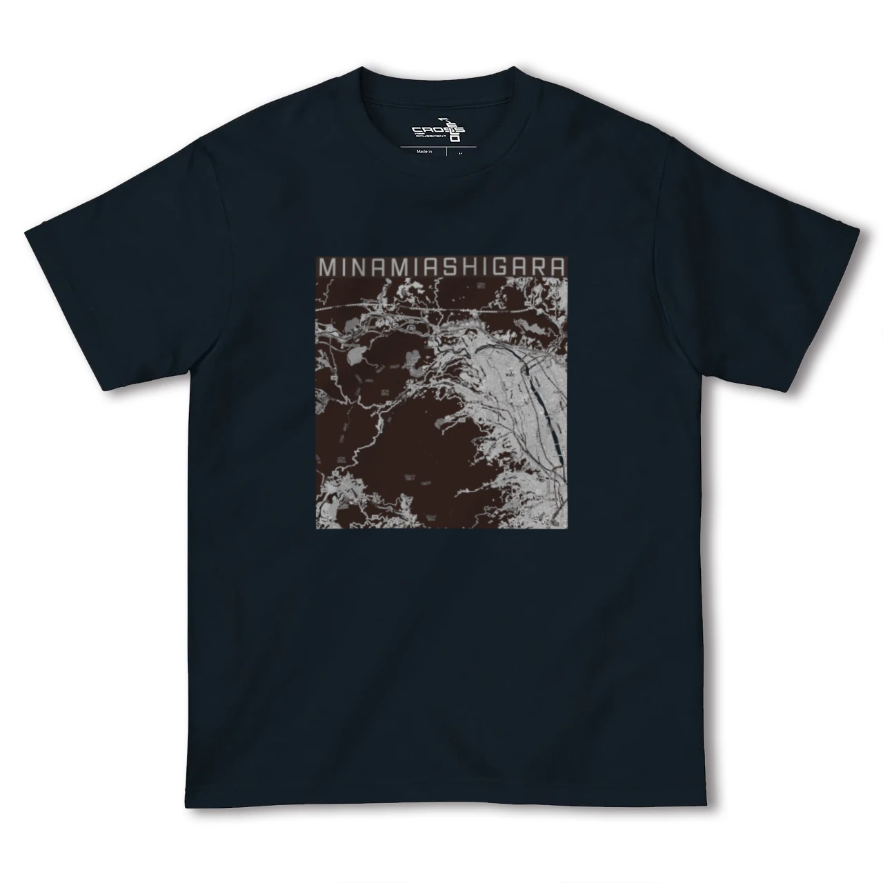【南足柄（神奈川県）】地図柄ヘビーウェイトTシャツ