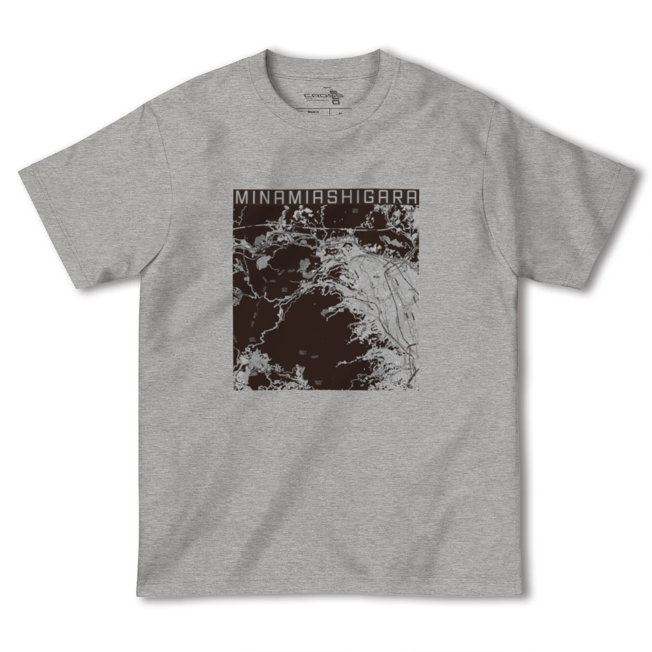 【南足柄（神奈川県）】地図柄ヘビーウェイトTシャツ