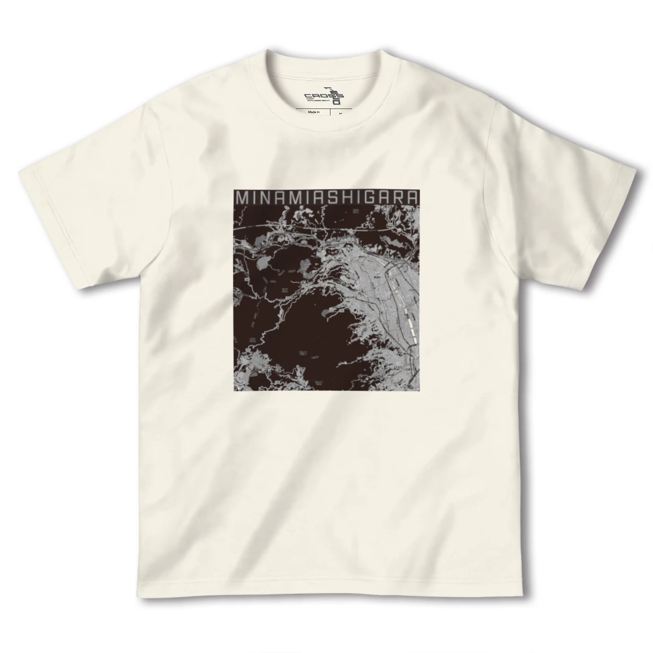 【南足柄（神奈川県）】地図柄ヘビーウェイトTシャツ