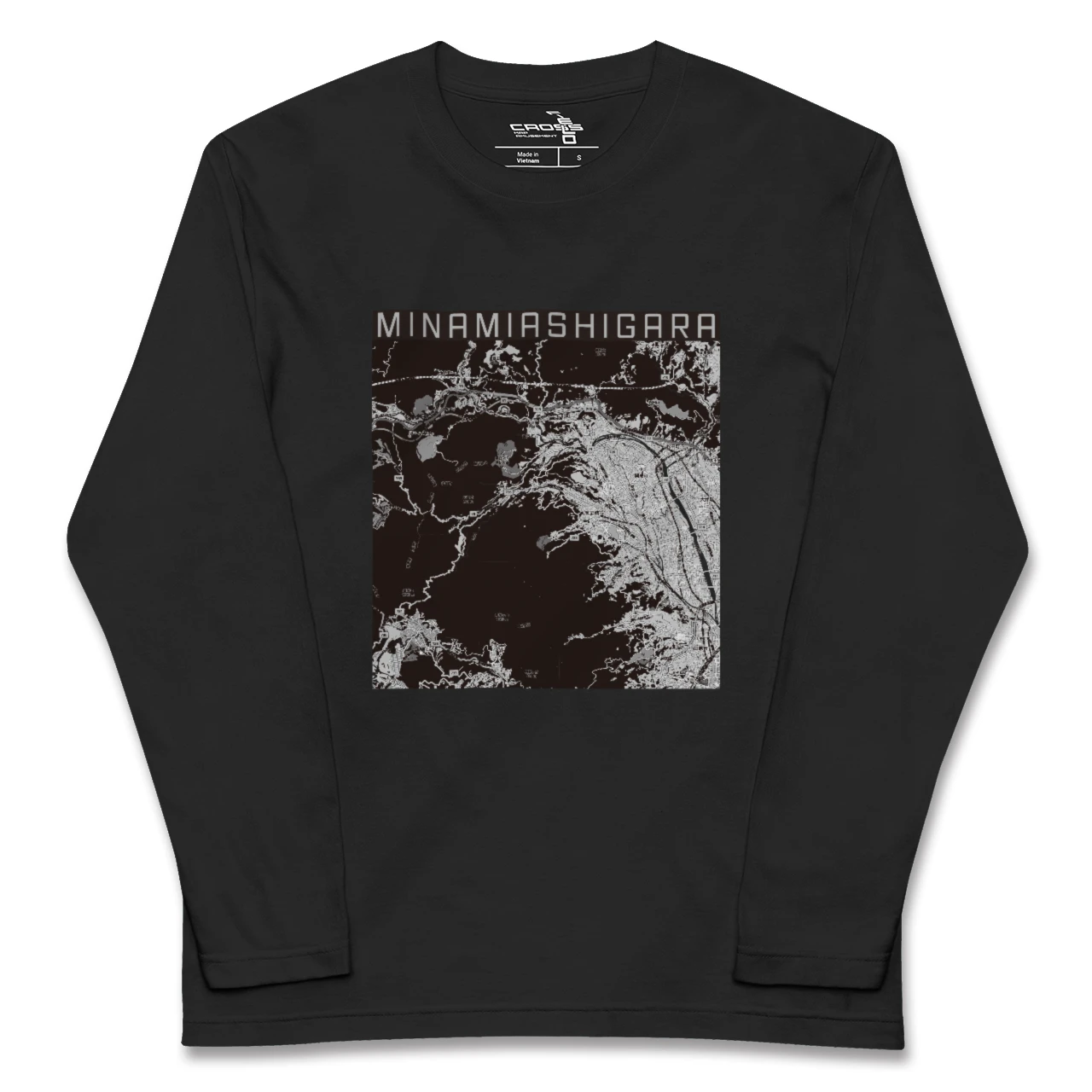 【南足柄（神奈川県）】地図柄ロングスリーブTシャツ