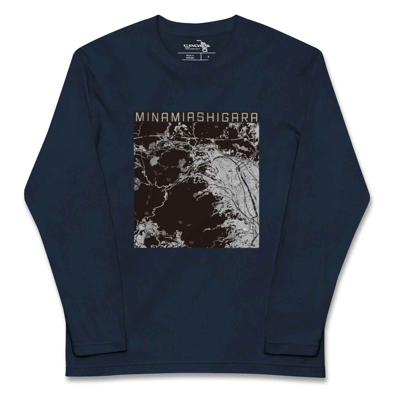 【南足柄（神奈川県）】地図柄ロングスリーブTシャツ