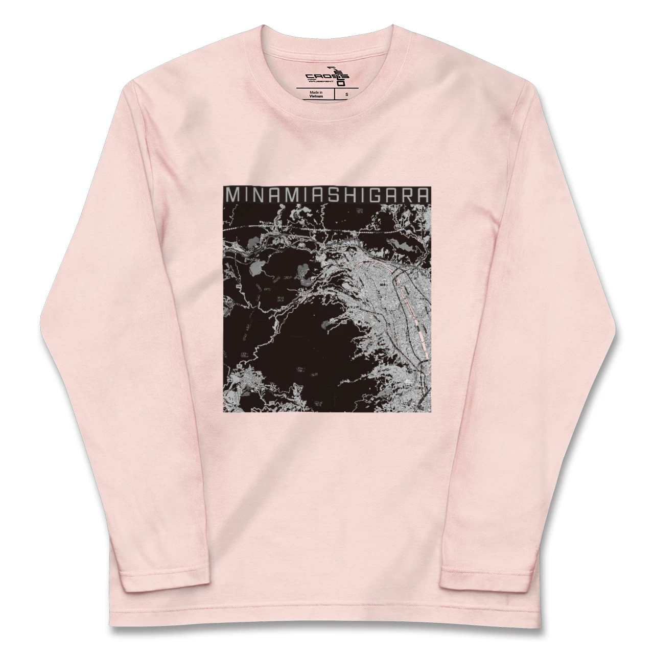 【南足柄（神奈川県）】地図柄ロングスリーブTシャツ