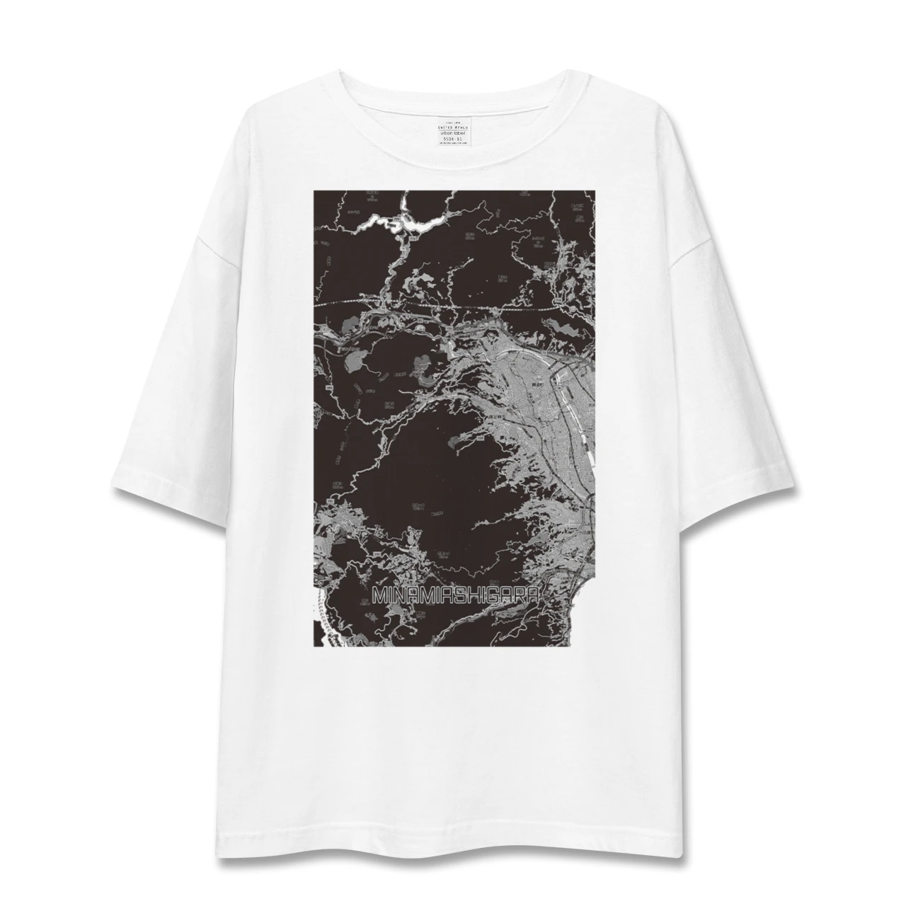 【南足柄（神奈川県）】地図柄ビッグシルエットTシャツ
