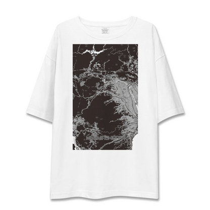 【南足柄（神奈川県）】地図柄ビッグシルエットTシャツ