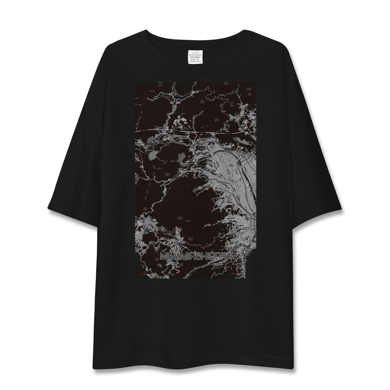 【南足柄（神奈川県）】地図柄ビッグシルエットTシャツ