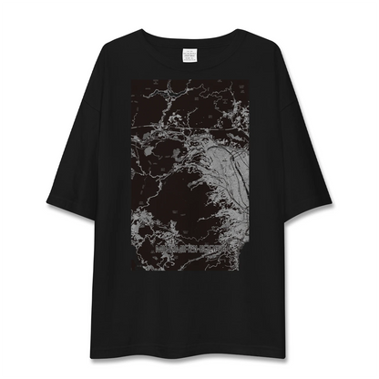 【南足柄（神奈川県）】地図柄ビッグシルエットTシャツ