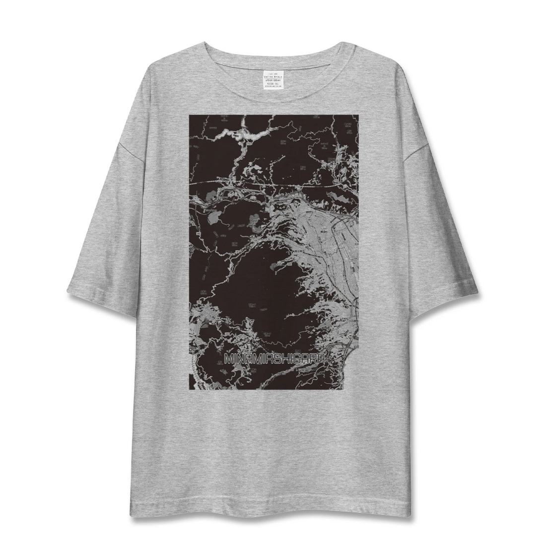 【南足柄（神奈川県）】地図柄ビッグシルエットTシャツ