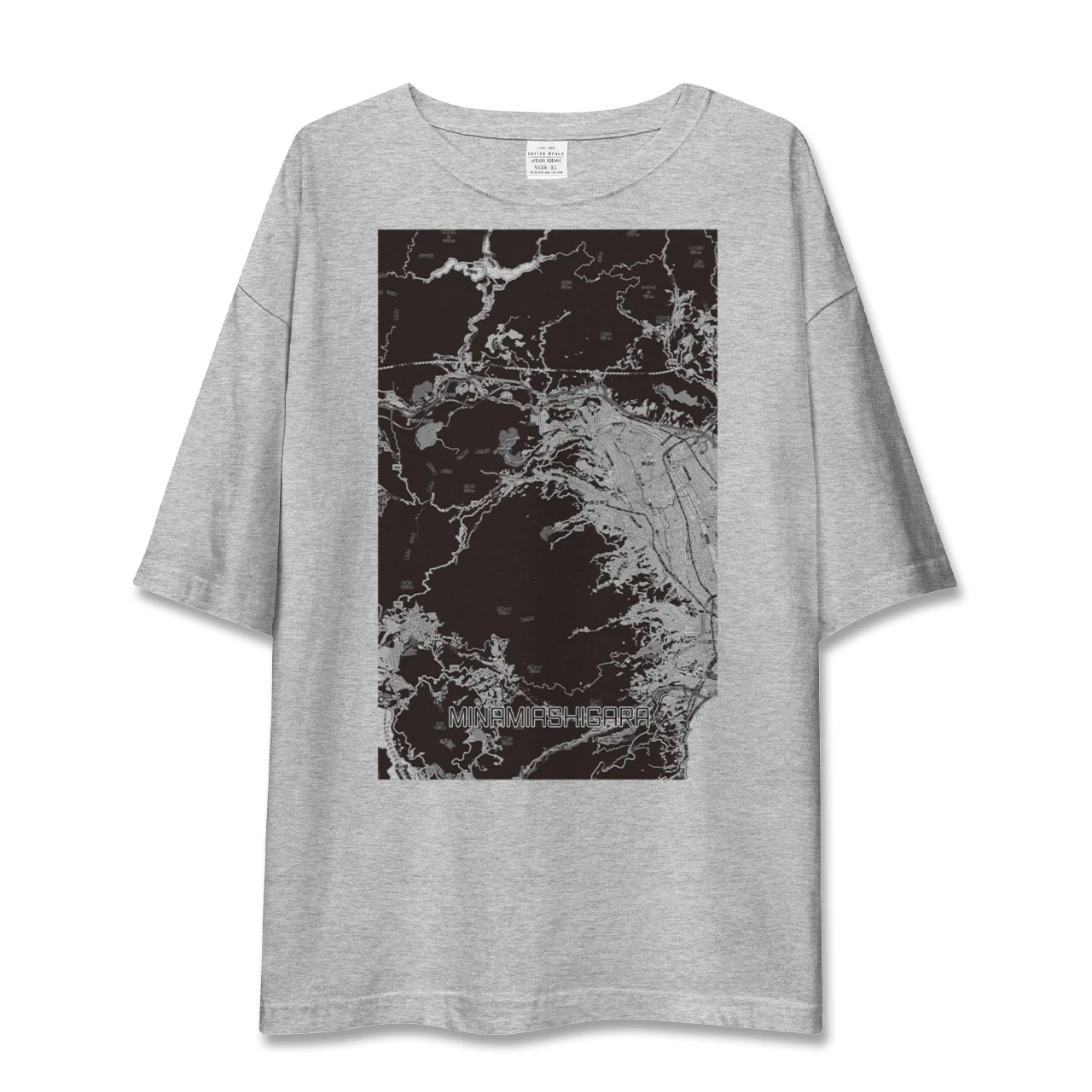 【南足柄（神奈川県）】地図柄ビッグシルエットTシャツ