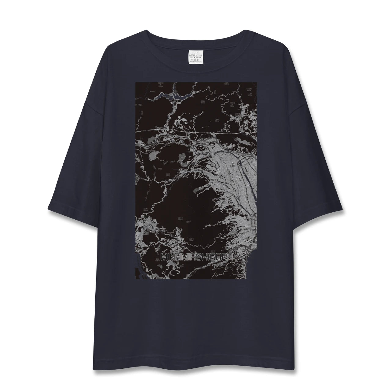 【南足柄（神奈川県）】地図柄ビッグシルエットTシャツ