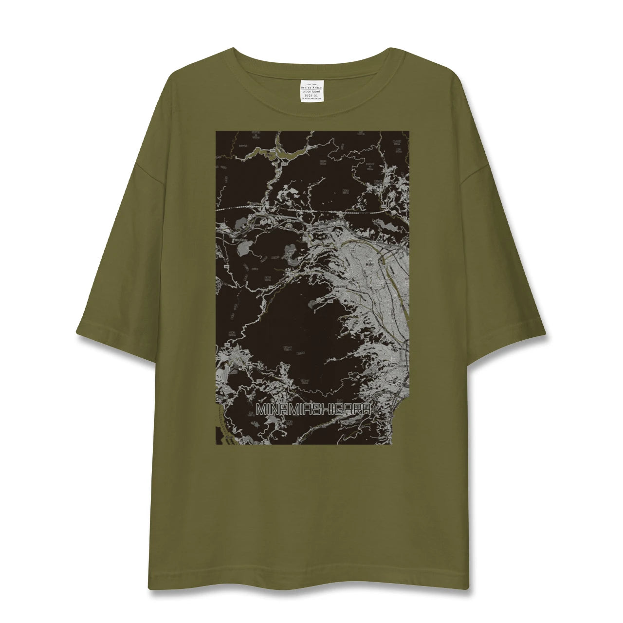 【南足柄（神奈川県）】地図柄ビッグシルエットTシャツ