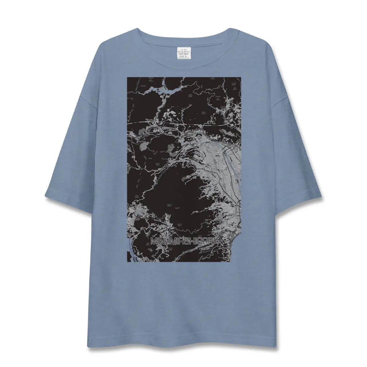 【南足柄（神奈川県）】地図柄ビッグシルエットTシャツ