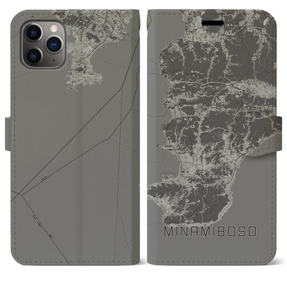 【南房総（千葉県）】地図柄iPhoneケース（手帳タイプ）