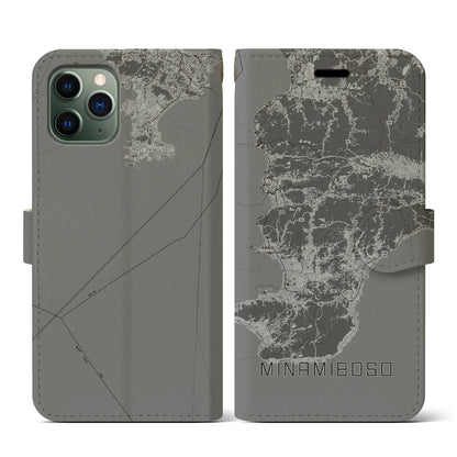 【南房総（千葉県）】地図柄iPhoneケース（手帳タイプ）