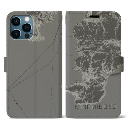 【南房総（千葉県）】地図柄iPhoneケース（手帳タイプ）