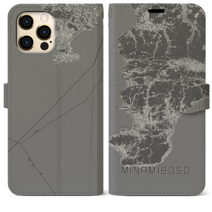 【南房総（千葉県）】地図柄iPhoneケース（手帳タイプ）