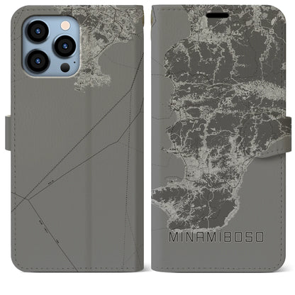 【南房総（千葉県）】地図柄iPhoneケース（手帳タイプ）