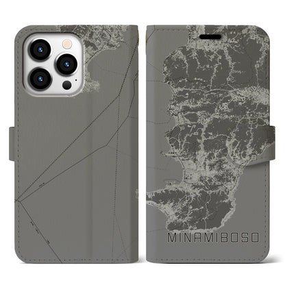 【南房総（千葉県）】地図柄iPhoneケース（手帳タイプ）