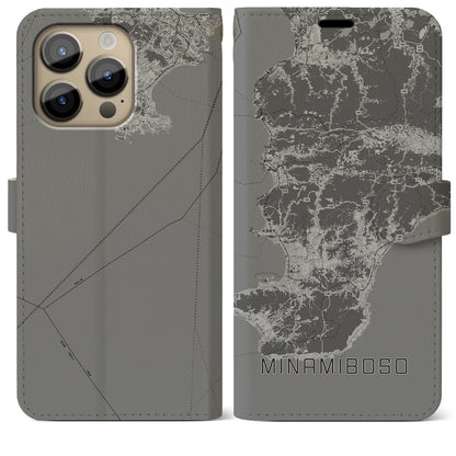 【南房総（千葉県）】地図柄iPhoneケース（手帳タイプ）