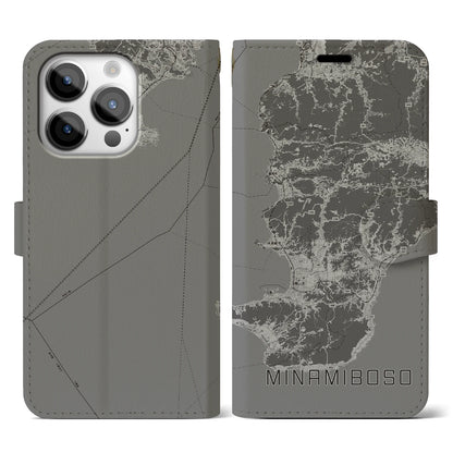 【南房総（千葉県）】地図柄iPhoneケース（手帳タイプ）